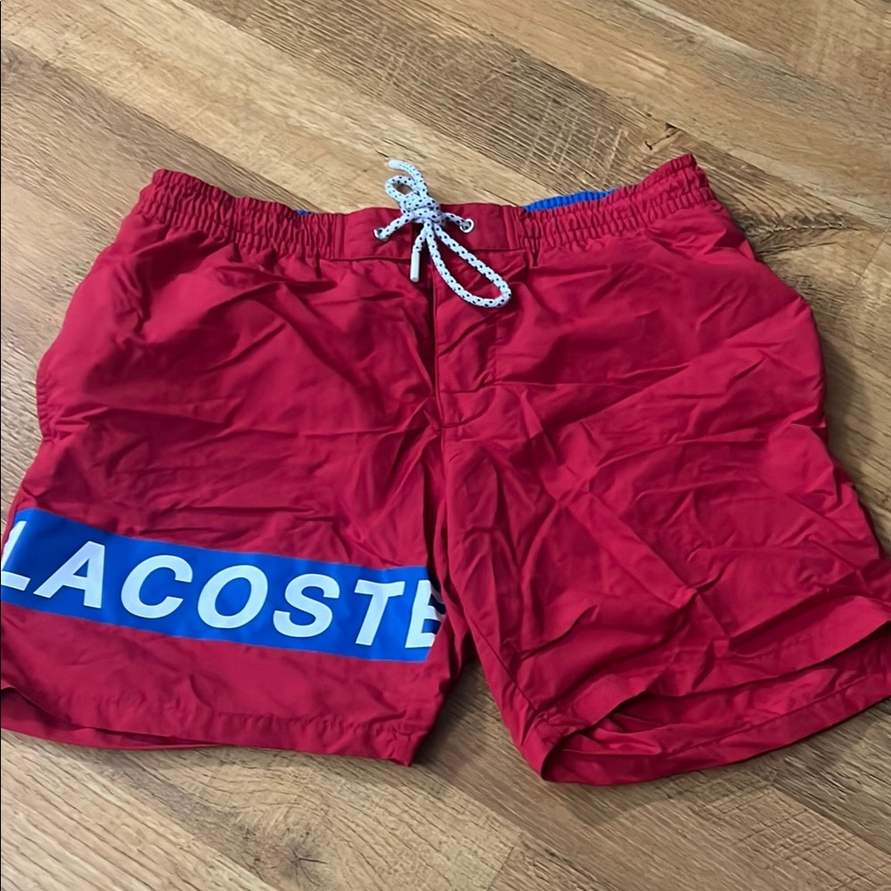 Lacoste Men's Red Swim Shorts